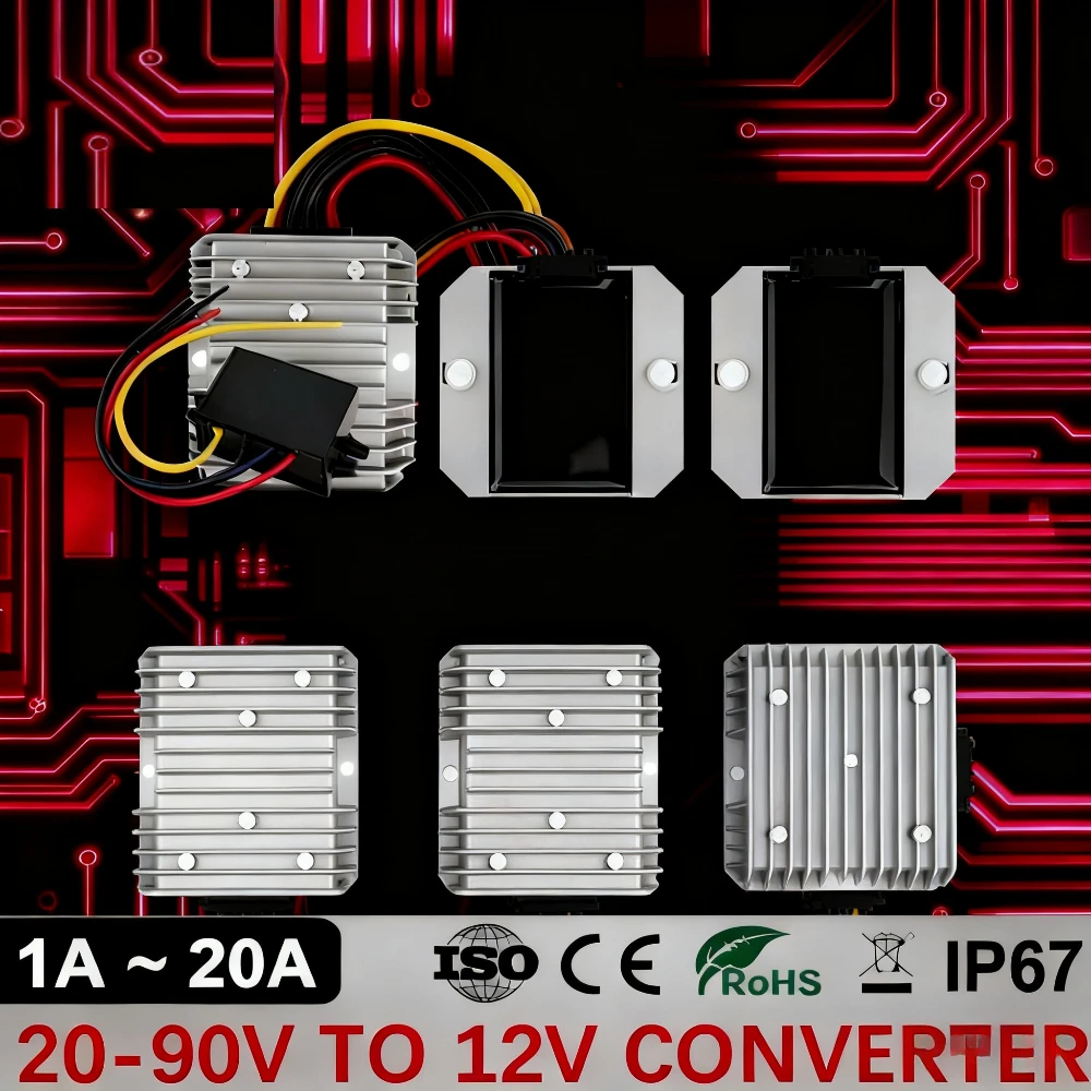 20-90V to 12V 5A 10A 15A 20A D - 72V 15A Fast Charger ulasan dan harga