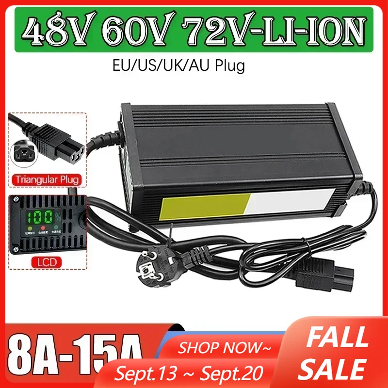 48V 60V 72V Electric Vehicle L - 72V 15A Fast Charger ulasan dan harga